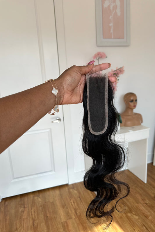 2x6 “Kim k” closure (Cambodian natural wave)